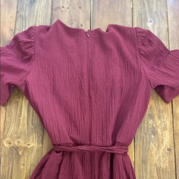 Calvin klein Burgundy Button-Up Jumpsuit - Picture 10 of 13